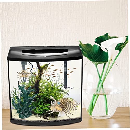 YARNOW Fish Tank Accessory Realistic Landscape Fake Fish Safe Suction Cup Silicone