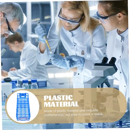 PRETYZOOM 21Holes Holder Rack Reusable Test Tube Organizer for Laboratory Stand for Secure Storage and Spill Prevention