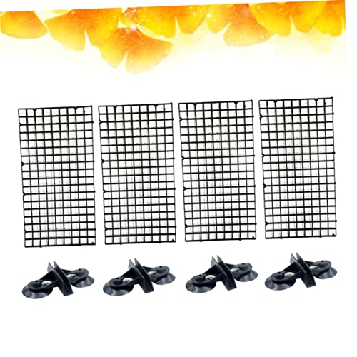 Happyyami Eco-Friendly Aquarium Supplies Isolation Panel Lattice Plate Fish Tank Divider for Betta Suction Cups
