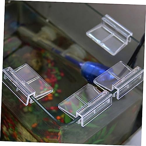 10Pcs Acrylic Fish Tank Cover Support Bracket Clear Aquarium Rack for Glass Tanks Safe for Fish and Aquatic Pets