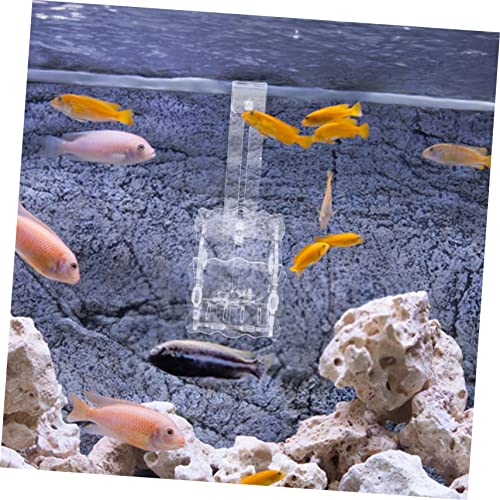 YARNOW Aquarium Driftwood Planter Acrylic Plant Holder Suction Cup Fish Tank Planting Cup