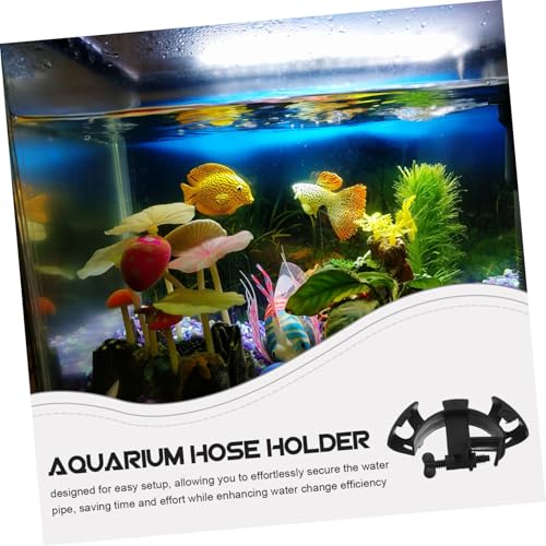 Kisangel 2pcs Aquarium Hose Fixing Clamp Water Pipe Holder for Fish Tank Secure Fastening Clip for Hose Sturdy and Water Pipe Support for Use