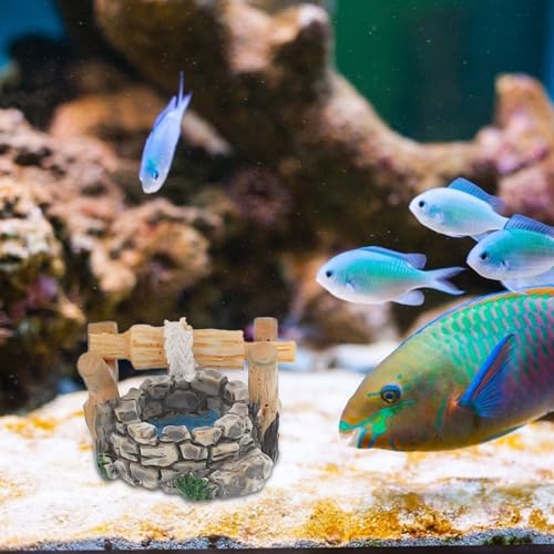 Hemoton Fish Tank Decorations Vintage Decor 5pcs Accessories Miniature Garden Bridge Figurines Mini West Lake Water Well Pool Bridge Resin Figures Landscape Decoration Outdoor Decor Terrarium