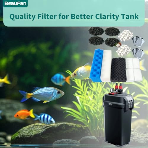 38 Pack Filter Media Kit for Fluval 406/407 Canister Filters, Replacement Bio Foam, Activated Carbon & Ceramic Rings (2 Sets Maintenance Bundle) - size: 406/407Series