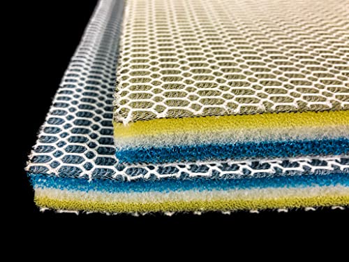 Wave Point Upgraded 9-Layer Filter Pads for Aquarium, Fish Tank Accessories Sponge Filter, 20×16in Super Filtering Effect Filter Floss for Fish Tank Filters Media and Pond (20" x 16" - 1 pc) - size: 20" x 16" - 1 pc