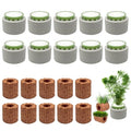 Rainmae 20 Pack New Upgrade Aquarium Plant Weights, Aquatic Water Plant Fixed Rings, Water Plants Cultivation Fixed Ring Plant Pot, Landscape Ceramic Pottery Gravity Ring for Fish Tank Accessories - color: 20 Pcs