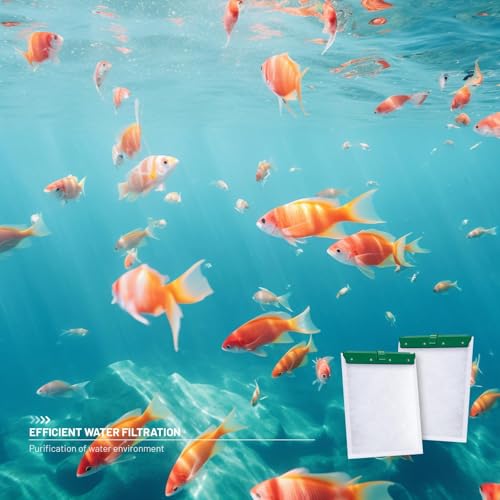10 Count Medium Filter Cartridges Compatible with Whisper Bio Bag Filters, Large Aquarium Filter Cartridge for Whisper 10i/IQ10/PF10 and Repto Filter 90 GPH
