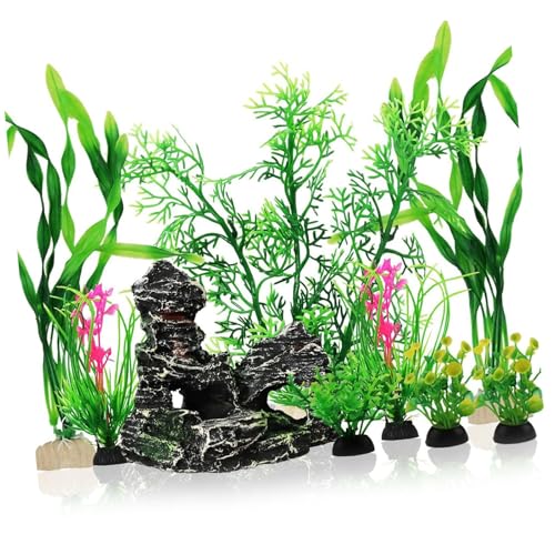 Aquariums Landscape Artificial Plant Fish Tanks Landscaping for Shrimp Breeding Landscape Ornaments Grass Craft Fish Tanks Rockery