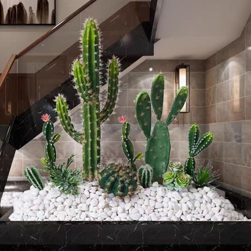 FANTIAN 5 lbs White Matte Rocks for Plants, 2-3 Inch Large Pebbles for Indoor Plants, Decorative River Stones for Succulent, Landscaping, Vases, Crafting and Garden - color: White, size: 5 lbs, 2-3 Inch