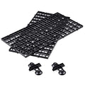 2 Pcs Aquarium Divider Tray Plastic Grid Divider Tray Egg Crate for Aquarium Fish Tank Bottom Isolation, Black