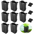 Dandat 8 Pcs Aquarium Plant Holder Hanging Aquarium Planter Cup with Different Size of Holder Aquatic Plant Pot Aquascape Decorations Accessories for Fish Tank