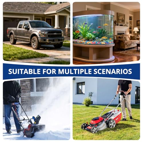 Siphon Pump - Gasoline Transfer Pump, Portable Hand Fuel Siphon Pump with 10 Ft PVC Hoses, Manual Gas Syphon Pump for Oil, Diesel, Water, Liquid, Fluid - color: White