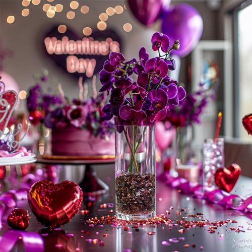 HappyFiller 1.3 LB Crushed Glass Sand Broken Pieces,Vase Fillers Candle Holder Fishbowl Pebbles Stones,Succulent Terrarium Gravels,Resin Art Crafts Project,Purple - color: Purple