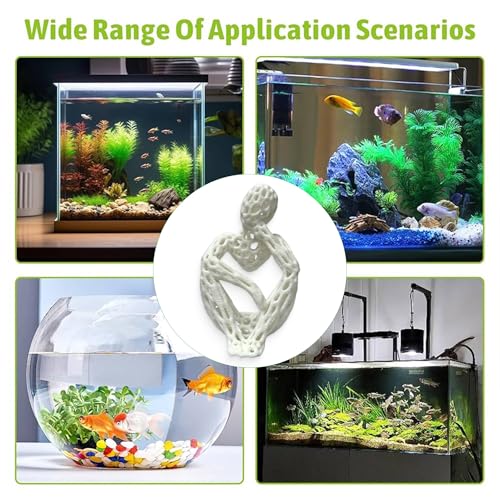 LIYAOLI Shrimp Hide Cave for Aquarium Sculpture Decor- Modern Shrimp Hiding Spots for Tank,3D Printed White Fish Tank Accessories Decorations, Safe Shelter for Shrimps/Betta/Turtles (White)