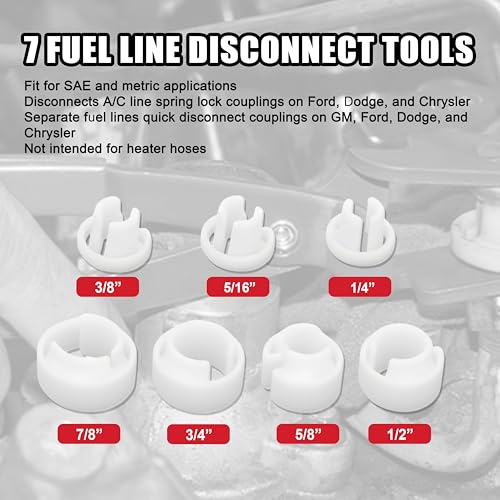 SGT 27pc Fuel Line Disconnect Tool Set,Master Quick Disconnect Tool Kit with Fuel and AC Disconnect Pliers,Fuel Line Removal Tool Set for AC Fuel Line System