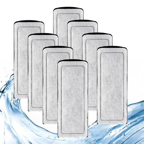 8 Pack Filter Cartridge for Marina Slim Filter S10/S15/S20, Replacement Fish Tank Cartridges with Ceramic for All Three Marina Slim Models - size: 8 Pack