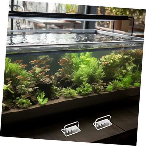 COLLBATH 4Pcs Aquarium Lid Handles Sturdy Acrylic Fish Tank Cover Parts with Easy Installation Double Sided Adhesive for Secure Grip Design for Fit Lids