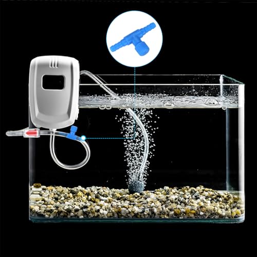M METERXITY 20-Pack Aquarium Air Valve for 3/16" Airline Tubing PVC Aquarium Air Control Valves for Fish Tanks/Aquaculture, Regulators Air Pump Adjustable Valve[Blue]