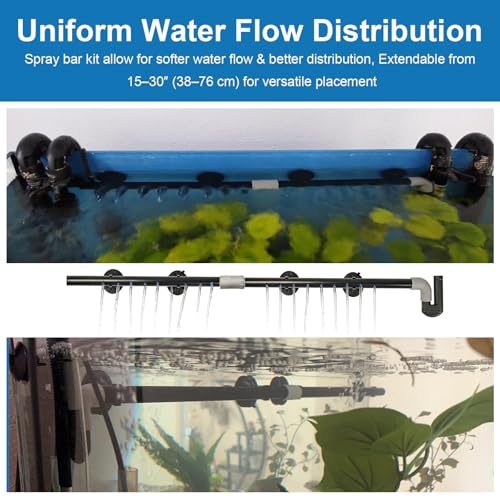Aquarium Spray Bar Kit AHGA234 - Compatible with Hagen Fluval 06 & 07 Series Canister Filters, Optimize Water Flow, Aquarium Water Inlet Outlet Tube Kit for Freshwater/Saltwater Aquariums