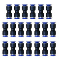 5/16" or 8mm OD Pneumatic quick Connector Push to Connect fittings Straight Union/Coupler (Pack of 20) - size: 5/16" (20 pcs), style: Straight Union