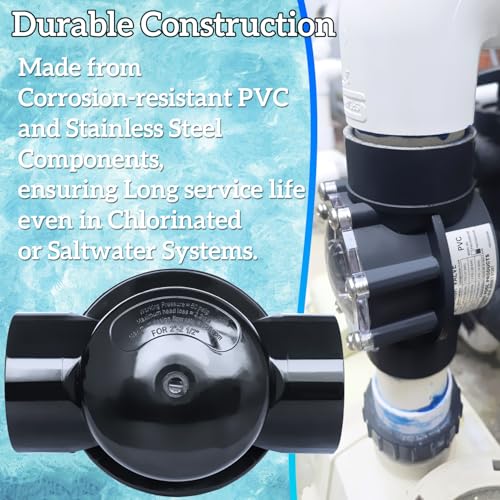 Pool Check Valve 7305 Replacement for Jandy Check Valve 2 inch to 2 1/2 Inch ; for Pool Pump, Heat Pump,Tub & Spa System