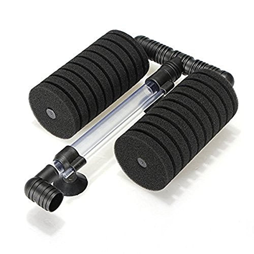XY-2822 Air Pump Double Sponge Water Filter for Aquarium - size: 1-pack