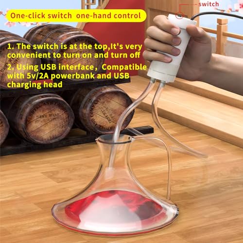 Portable Food Grade USB Electric Auto-Siphon self priming Pump for bottling Home Brew Wine,Beer,Beverages and Kombucha,DC 5v Mini water Transfer Pump Kit,2LPM No Mess Leak,6.5FT hose,Low Noise - color: White Top-Switch