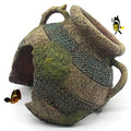 relaqcc Aquarium Decor Ruins Leaning Vase Hideaway Cave, Betta Fish Tank Accessories for Goldfish, Shrimp, Conch, Cichlid