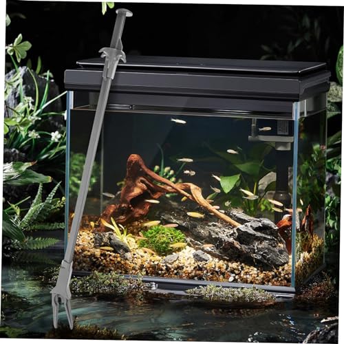 Fish Tank Plant Tweezers Pool Pliers Aquarium Tong Large Aquarium Net Curved Fish Tank Tubing Aquarium Grabber Tool Aquarium Plant Aqua Aquarium Tweezers Long Black
