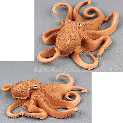 Oncpcare 2 Pack Dutch Kraken Aquarium Decor, The Mysterious Legend Octopus Figure Aquarium Ornament Fish Tank Landscape Artificial Sea Life Replica Decoration Accessories - color: Octopus 2p