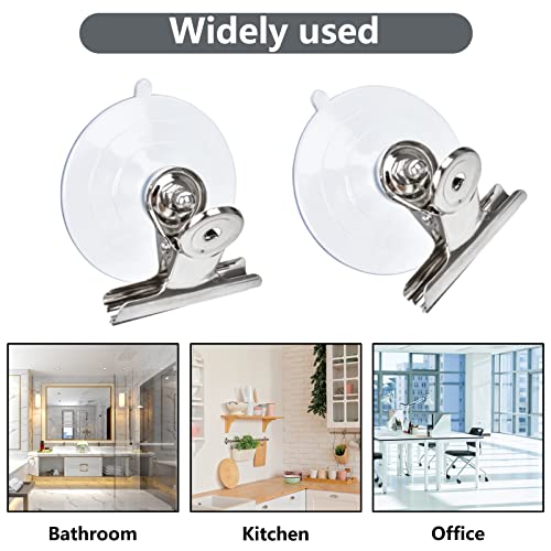 12 Pieces Suction Cup Clips Advertising Suction Cup with Screw Clear Sucker Pads for Hanging Home Office Accessories