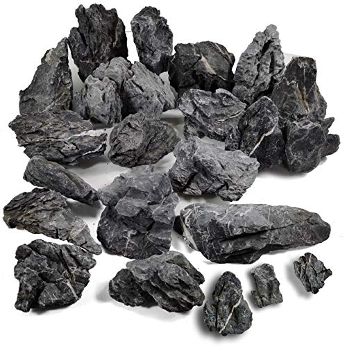 Voulosimi 44 lb Seiryu Rock Stone for Aquariums, Landscaping Model,Tank Decoration - color: 44 LB, size: Seiryu Stone