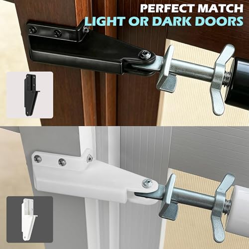 Screen Door Closer Bracket, ABS Storm Hardware Replacement, Post Jamb Bracket, Repair Kits for Screen/Storm Door Closers, White - color: WHITE-1 PACK