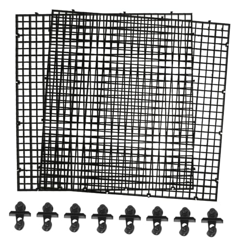1set Fish Tank Divider Panels Aquarium Separator Cups Black Fish Tank Isolation Board for Breeding and Splicing and Easy to Install