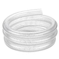 Suction Hose 2"ID x 5ft Reinforced Tubing PVC Clear Wire Vinyl Tubing,Heavy Duty Spiral Steel Flexible Hose,Dust Collection Boat Marine Pump, Drain - size: 2"ID, style: 5 feet