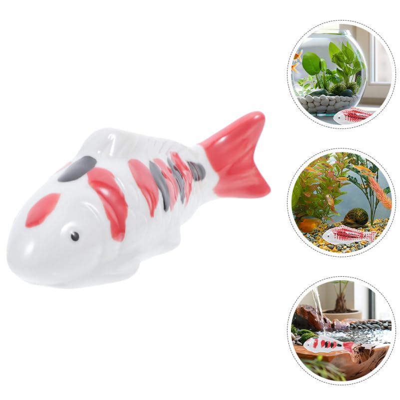 SUPVOX Floating Fish Aquarium Decor 2Pcs Realistic Goldfish Figurines for Fish Tank Pond Desktop Ornaments Indoor Outdoor Aquarium Floating Animal Figurine