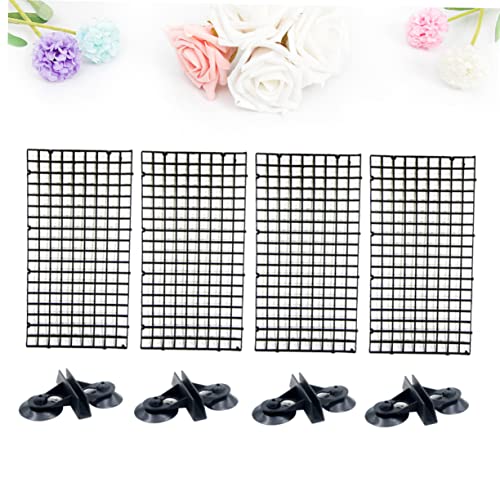 Happyyami Eco-Friendly Aquarium Supplies Isolation Panel Lattice Plate Fish Tank Divider for Betta Suction Cups