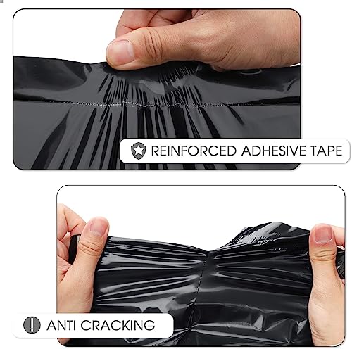 Metronic Poly Mailers 90000 Pack 12 x 15.5, Strong Adhesive Shipping Envelopes for Clothing, Waterproof Shipping Bags for Businesses, Flexible Mailers Poly Bags, Packages Bags Bulk, Black - color: Black, size: 12x15.5 90,000 pieces