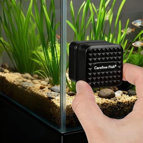 Aquarium Super Strong Mini Magnetic Cleaner for Glass Fish Tank Tiny Algae Brush Not Floating - size: Mini