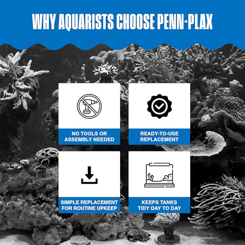 Penn-Plax Cascade 300 Power Filter Replacement Bio Sponge, 2 Pack -Durable Aquarium Filter Media Compatible with Cascade Power Filters -Improves Water Flow & Filtration Efficiency -Black, 7 x 1 x 5 In - size: Cascade 300 Replacement Bio-Sponge - 2 Pack