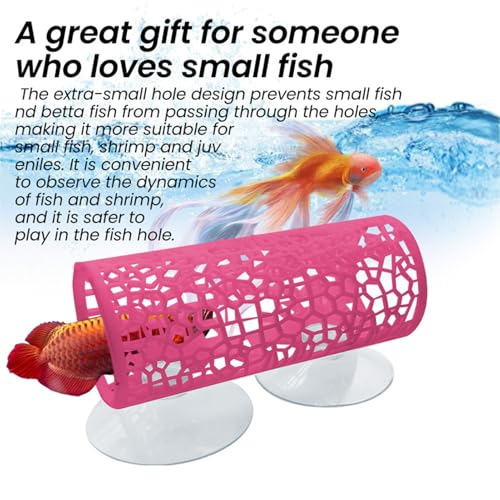 Sleek Black Betta Fish Tunnel Cave - Decorative Hollow-Out Aquarium Hideout Ornament for Freshwater Fish Tanks, Perfect for Betta Fish to Play, Explore and Rest in Stylish Aquatic Decor - color: Black