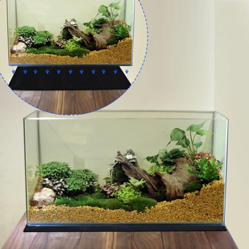 2 Pcs Aquarium Leveling Mat, 24x12 Inches Aquarium Mat for Under Tank, SBR Neoprene Fish Tank Pad – Waterproof, Non-Slip, Shock-Absorbing, Easy to Cut, Durable Base for Aquariums