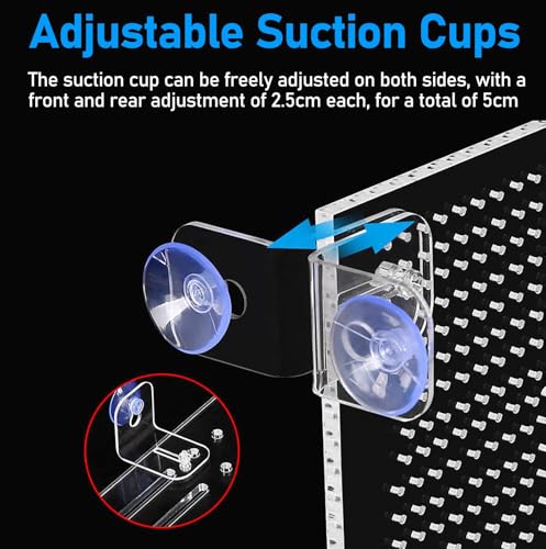 Acrylic Aquarium Divider - 35x40cm Fish Isolation Grid Board with Suction Cups, Ideal for Breeding and Separating Sick Fish, Durable Partition for Large Aquariums - size: 35x40cm/13.8x15.7in