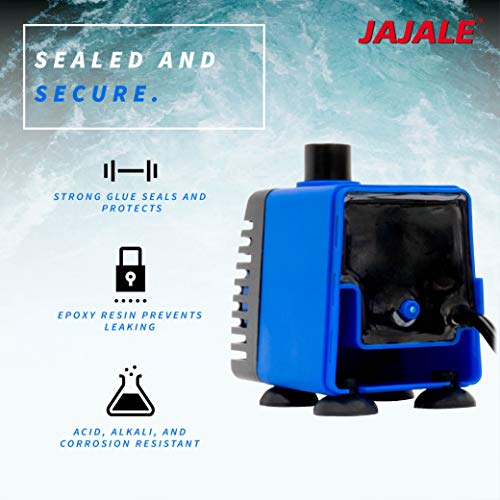 211 GPH Submersible Water Pump - Adjustable Quite Aquariums, Fountains, Hydroponics, and Pond Pump, 5.1ft Lift, 18W - 5 Pack - color: Blue; 5 Pack, size: 211 GPH