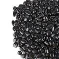 Black Pebbles for Plants 1.8lb Bulk Bag Aquarium Gravel 0.8"- 1.2" Decorative Polished Fish Tank Stone - size: 1.8LB, style: Black