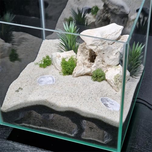 Aquariums Hideaway House Decoration Safe for Pet Fish Shrimp Shelter Cave Tanks Aquascaping Ornament Hiding Shelter - color: White
