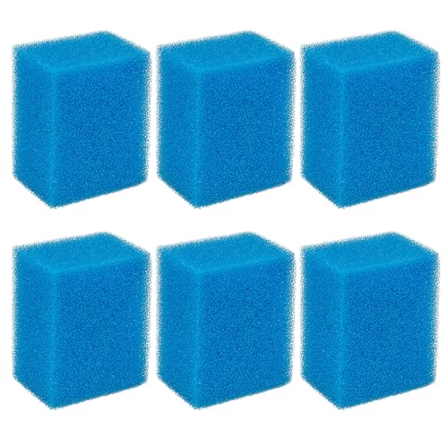Bio-Foam for AC20 Power Filter, Replacement Aquarium Sponge Filter Media Foam Construction for Use in Freshwater & Saltwater Aquariums, 30PPI Filter Sponge Pads (6 PCS)