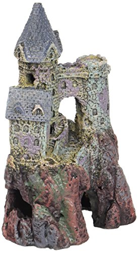 Penn-Plax RRW6 Wizards Castle Small 5.5"H Aquarium Decorative Resin Ornament