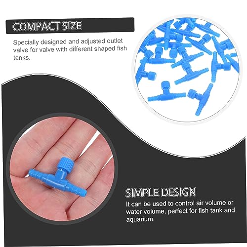 BESPORTBLE 30pcs small valve fish tank supplies plastic Regulating valve s for aquarium Air Aquarium equipment control s tiny aquarium Control - color: Blue
