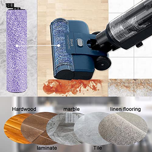 Hydrovac Replacement Brushroll & Filte for Shark WD101 WD201 WD100 WD200 AW201 WD200C WD201C WD101C AW261 wd160 HydroVac XL 3-in-1 vacuum cleaner, compare parts WDB1, WDB2, WDFF1, WDFF2, WDB1F2 - color: Wd201(2+4)